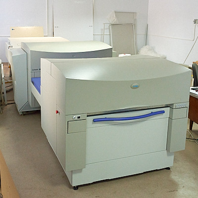 Вывод CtP-форм на собственном термальном CTP-комплексе LOTEM-800 II.