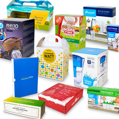 Различные виды картонной упаковки