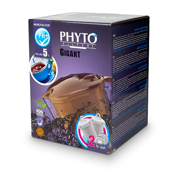 Фото картонной коробки для упаковки фильтра для воды.